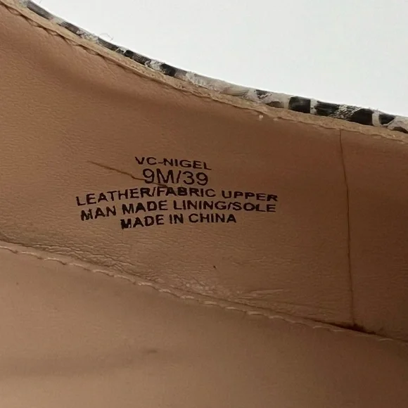 Vince Camuto Nigel Snake print pointed toe stiletto heels Leather heels Size 9 - Picture 10 of 10